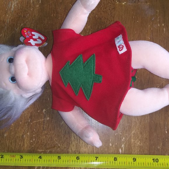 TY Beanie Kids NOELLE 2001 Retired Stuffed Bean Plush 11 Inch Toy Tag Errors - Picture 9 of 9